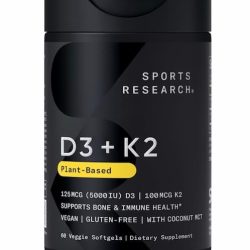 Sports Research Vegan D3 with Vitamin K2, 60 count only $11.74 shipped!